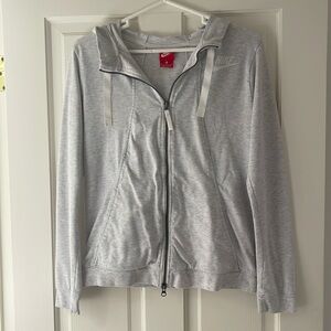 Nike Women’s Gray Zip Jacket Size M